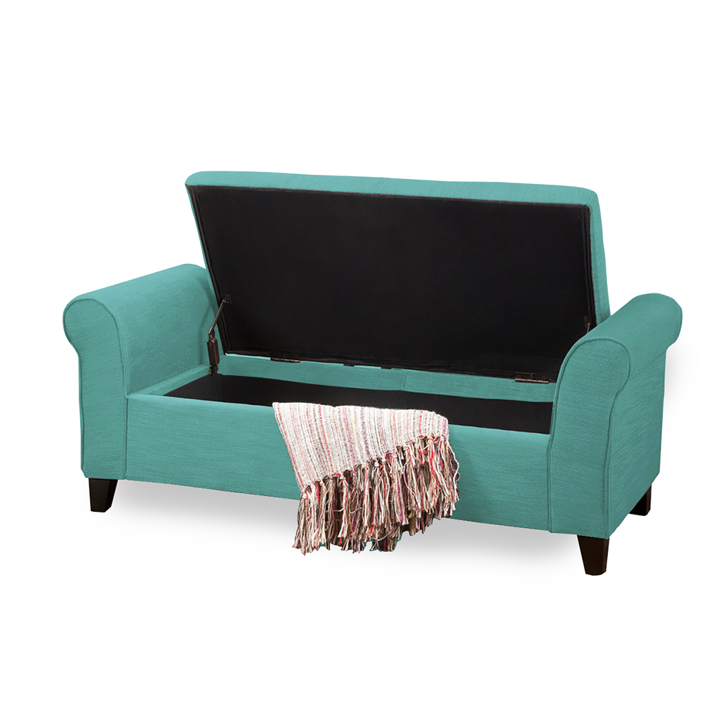 BANQUETA BAUL CRESY TURQUESA